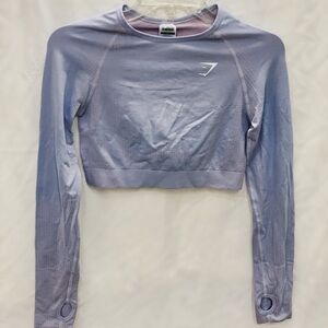 Gymshark Purple Long Sleeve Crop Too